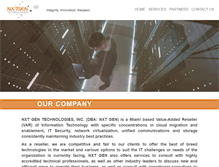 Tablet Screenshot of nxtgentech.com